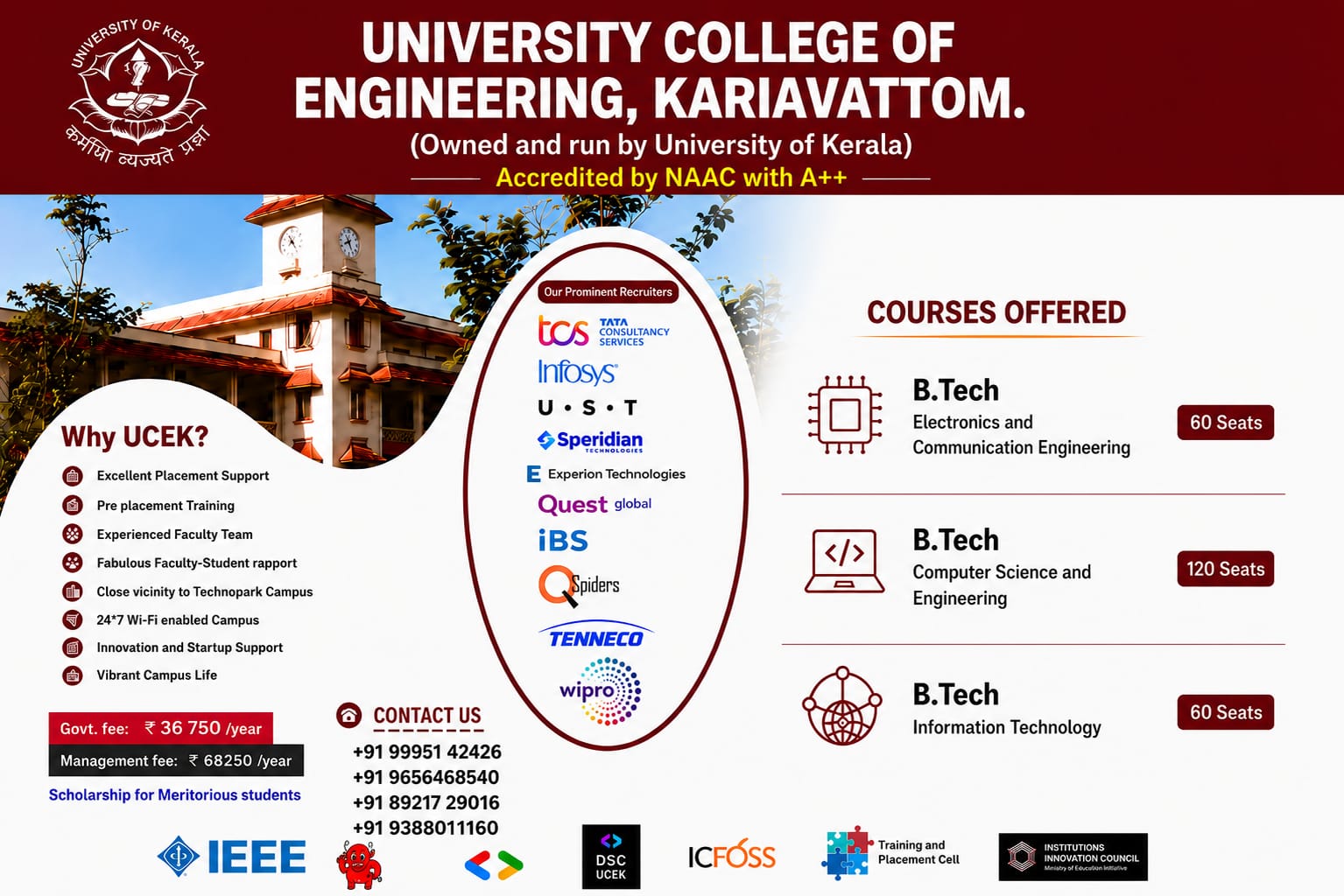 UCEK admissions poster